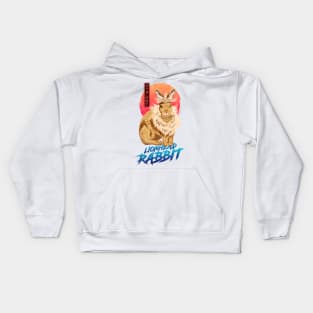 Lionhead Rabbit - White Kids Hoodie